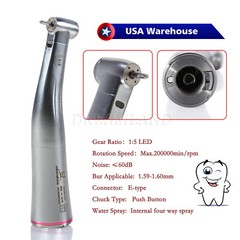 Dental 1:5 LED Contra Angle Increasing Handpiece Fit KaVo NSK Electric Motor USA