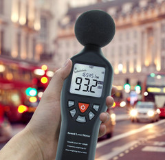 Portable Digital Decibel Meter 30–130dB with Data Logging for Home & Office