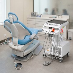360° Swivel Dental Hygiene Prophy Handpiece Air Motor 4 Holes W/ 4:1 Nose Cone