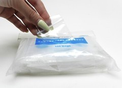 500 Zippit Bags 5 Small Assorted Sizes 100 Each Clear 2mil Reloc Zip Seal Baggie