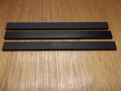 (Qty.3) 1/4″ X 3/4″ X 10″ Tivar UHMW PE Polyethylene Flat Plate Bar Stock Black