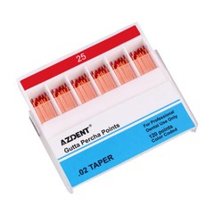 AZDENT Dental Endo Root Canal Gutta Percha Points / Absorbent Paper Points 0.02