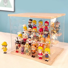 4-Tier Large Acrylic Display Case Dustproof Box for Collectibles Action Figures