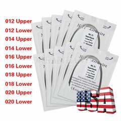 100 PCS dental orthodontic super elastic niti round arch wires Ovoid form 10 bag