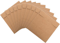 150 Pack CD Sleeves Kraft Paper DVD Envelopes, 5″ x 5″ Blank CD Paper Cardboard,
