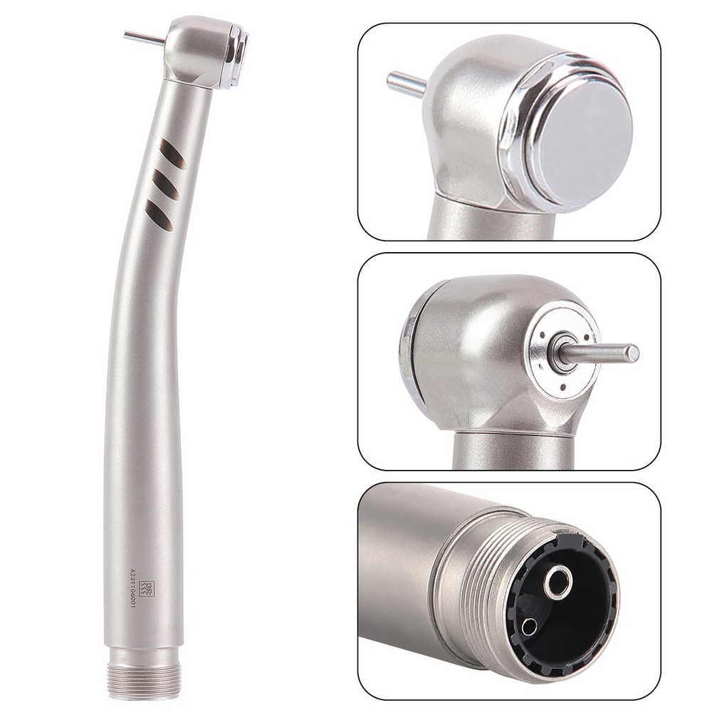 AZDENT Dental (Optic LED E-generator ) High Speed Handpiece Air Turbine 4/2Holes