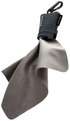 SPUDZ Ultra Microfiber Lens Cleaner – Closable Pouch, 6 x 6 Inch, Titanium