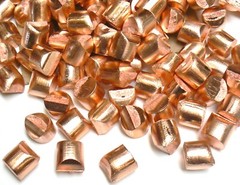 Pure Copper 99.99% Oxygen Free Cu Metal Anodes Slugs Melting Casting Alloy 1 Lb