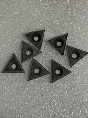 Lot of 7 Valenite Carbide Inserts VC-2 TNEA 322 KK & Boring Bar (Used) as Shown