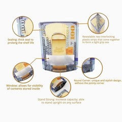 100pcs 3.5g Smell Proof Mylar Bags | Durable Zipper for Freshness | Food Grade