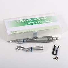 NSK Style Dental Slow Low Speed Handpiece Straight Contra Angle Air Motor 4/2H