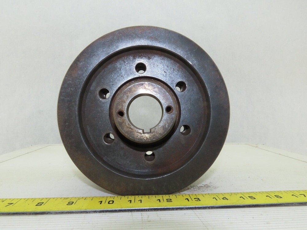 6-3/8″ OD x 4-1/2″ Wide 9 Groove 3V Section Pulley Sheave 1-1/4″ Bore