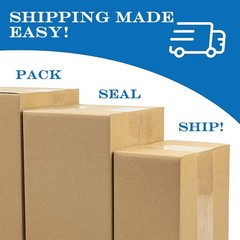 Secure Seal 6x6x4 Corrugated Boxes – Pack of 10/30/50 | Shipping Mailing Moving