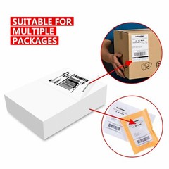 1000 Shipping Labels 8.5 x 5.5 Half Sheets Blank Self Adhesive 2 Per Sheet +100