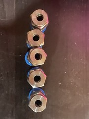 3/16 Tube x 1/8 NPT 316ss Bored Through Compression Fitting double ferrule ￼￼