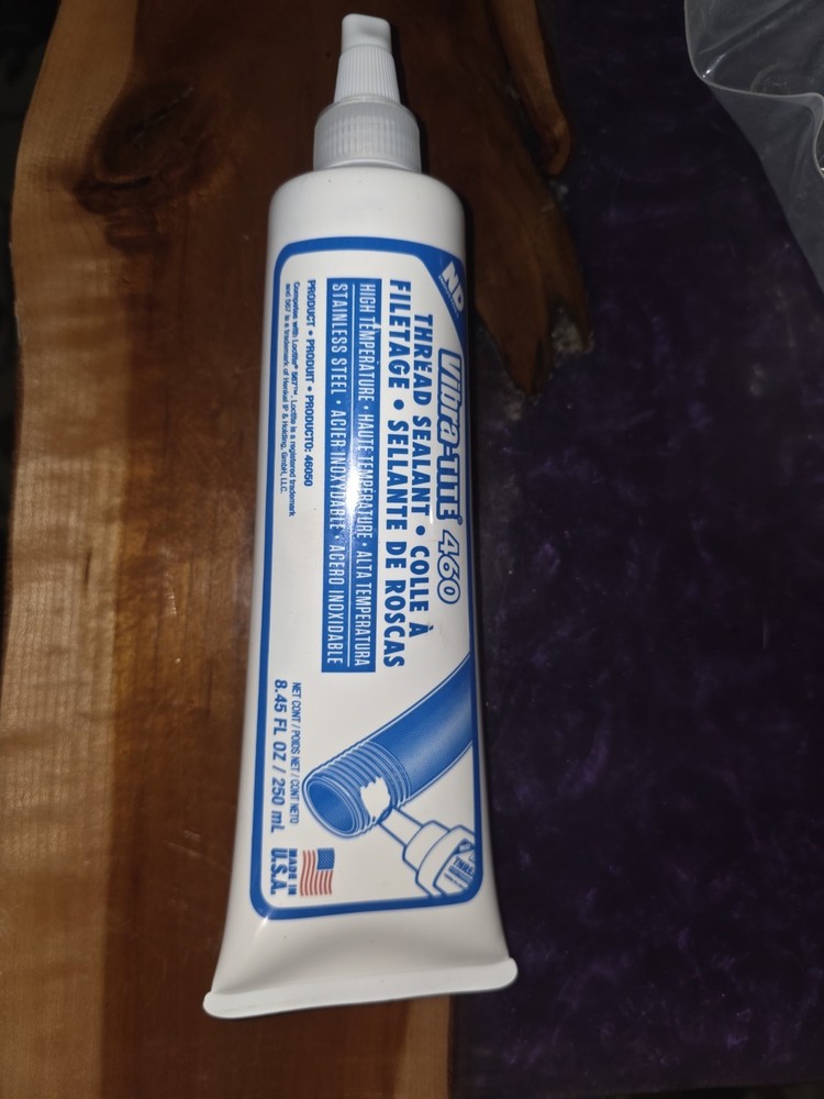 VIBRA-TITE 46025 Pipe Thread Sealant,8.4535 fl oz,White 49CH29