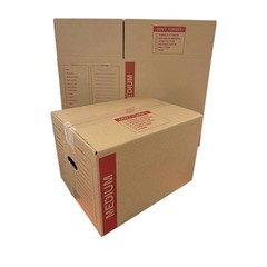 20 – Pack Medium Cardboard Moving Boxes 18x14x12 32 ECT With Handles