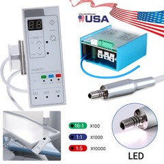 Dental LED Electric Motor Brushless Built in/1:1 1:5 LED Contra Angle Handpiece
