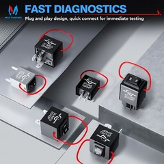 1 Set 9038A Relay Bypass Switch with Amp Loop Relay Tester Diagnostic Scan Tool