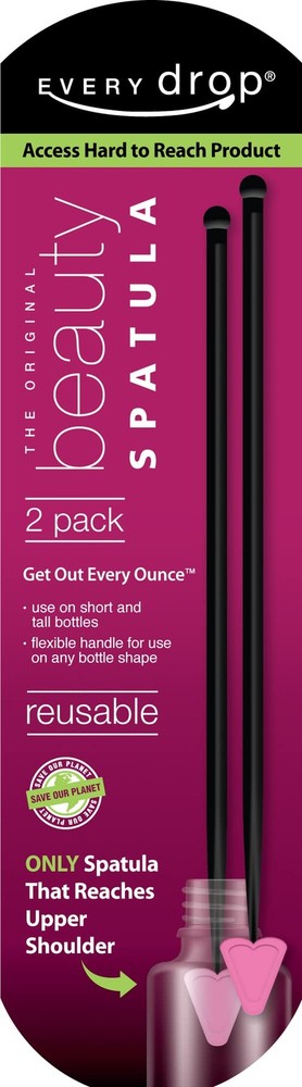 Every drop Beauty Spatula 8″, only product with ADDITIONAL under bottle rim feat
