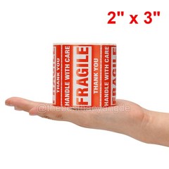 1-10 Rolls 2×3 Mailing Fragile Labels FRAGILE HANDLE WITH CARE Stickers 500/Roll