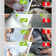 500 7.5X10.5 White Poly Mailer Self Sealing Shipping Envelopes Bags 2.0Mil