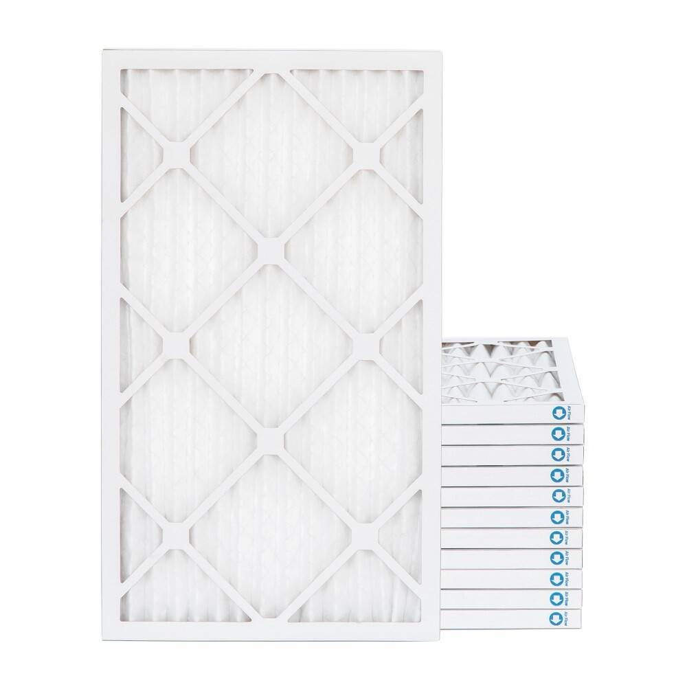 16x30x1 MERV 8 Pleated AC Furnace Air Filters. 12 Pack
