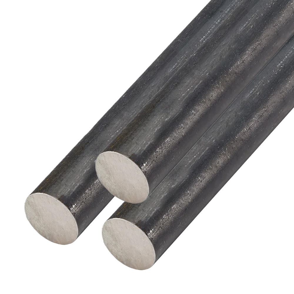 0.500 (1/2 inch) x 12 inches (3 Pack), A36 Carbon Steel Round Rod, Hot Rolled
