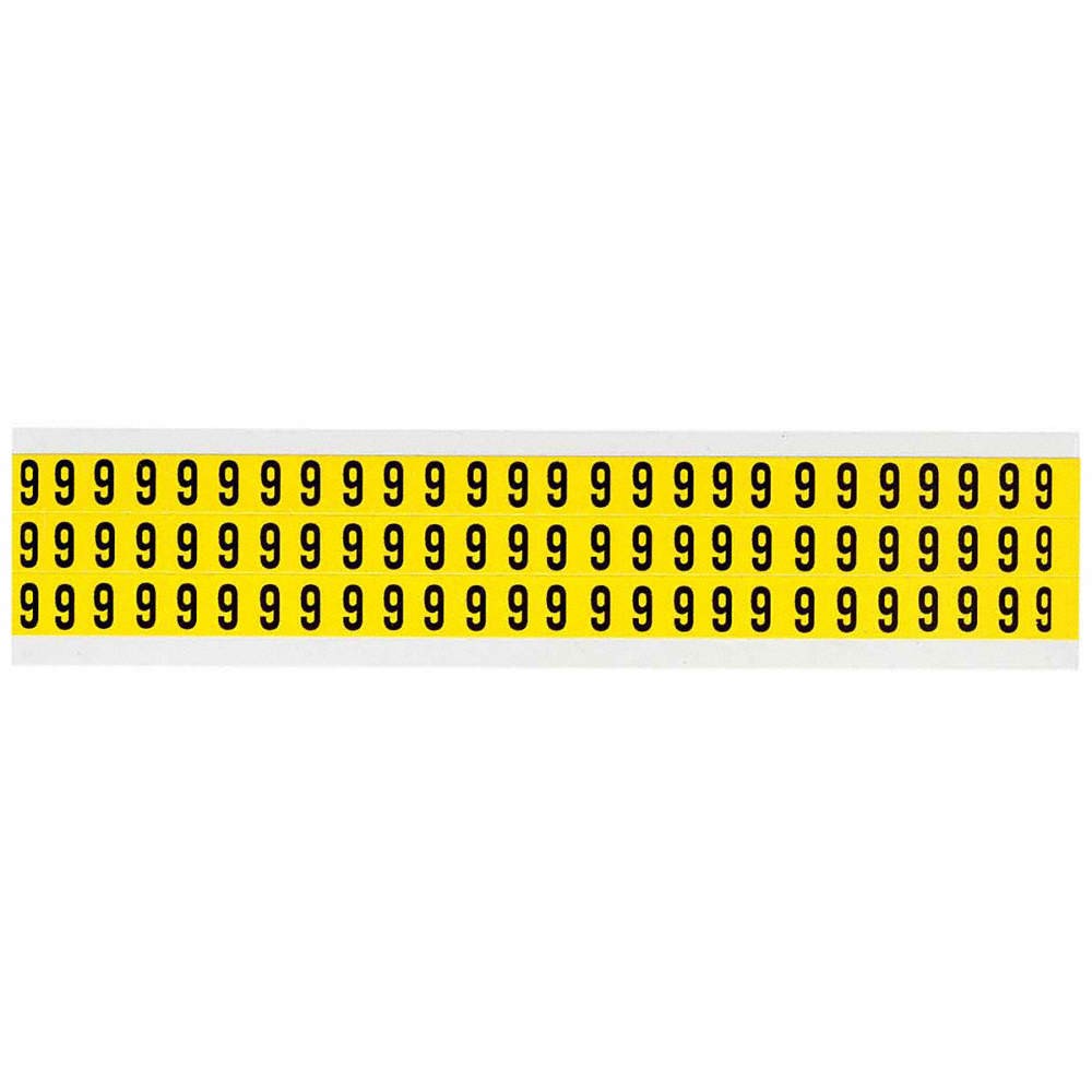 BRADY 3410-9 Number Label,9,1/2in.Hx11/32in.W,Vinyl 32MF41
