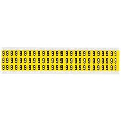 BRADY 3410-9 Number Label,9,1/2in.Hx11/32in.W,Vinyl 32MF41