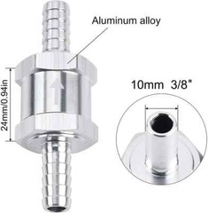 2x 10mm 3/8″ Fuel Line Non-Return One Way Air Fuel Oil Check Valve Diesel Gas