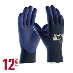 Maxiflex Elite Unisex Large Blue Ultra Lightweight Nitrile Coated Nylon Multi-Pu