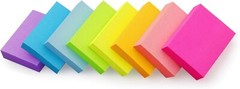 Sticky Notes 1.5×2 inch Bright Colors Self-Stick Pads 8 Pads/Pack 100 Sheets