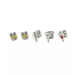Dental Orthodontic Brackets Braces MIM Metal Mini Roth MBT 018 022 345 Hooks