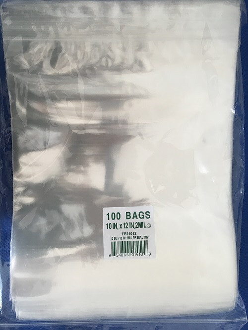 Hi-Clear Cello Reclosable Polypropylene Zip Top Lock Hang Hole Plastic Bags 2Mil