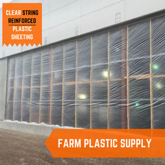 UV Rated Dura Skrim 10 Mil Clear String Reinforced 4 Year Plastic Sheeting