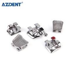 10 Kits AZDENT Dental Orthodontic Metal Bracket Braces Mini Roth .018 Hooks 345