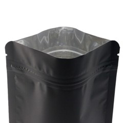 Matte Black Food Grade Aluminum Zip Seal Bags for Doughnut Hole Products 9x13cm