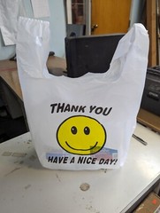 500 Large Carry Out Retail merchandise Supermarket Grocery Plastic Shopping Bag