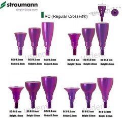 5Pcs Dental Healing Abutment & Closure Cap Fit Straumann BL/BLT NC RC Bone Level
