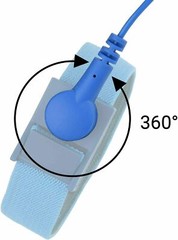 Anti-Static Wrist Band ESD Grounding Strap Prevents Static Build Up, Blue