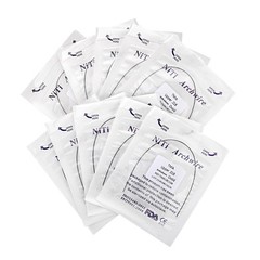 Dental Orthodontic TMA Beta Arch Wire Ti-Mo Alloy Round Ovoid/Natural 012-020