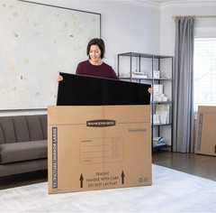 Bankers Box Large, Up to 55″ TV/Picture/Mirror, Moving Box 4 Pack, 48″ x 4″ x 33