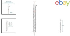 Graham Condenser with 24/40 Joint and 500mm Length for Chemistry Applications