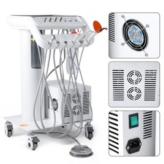 360° Swivel Dental Hygiene Prophy Handpiece Air Motor 4 Holes W/ 4:1 Nose Cone