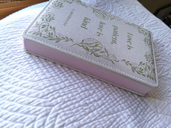 ONE DESIGN HOME PADDED LINED JOURNAL LOVE IS PATIENT LOVE IS KIND 6″ X 8″ X 1″