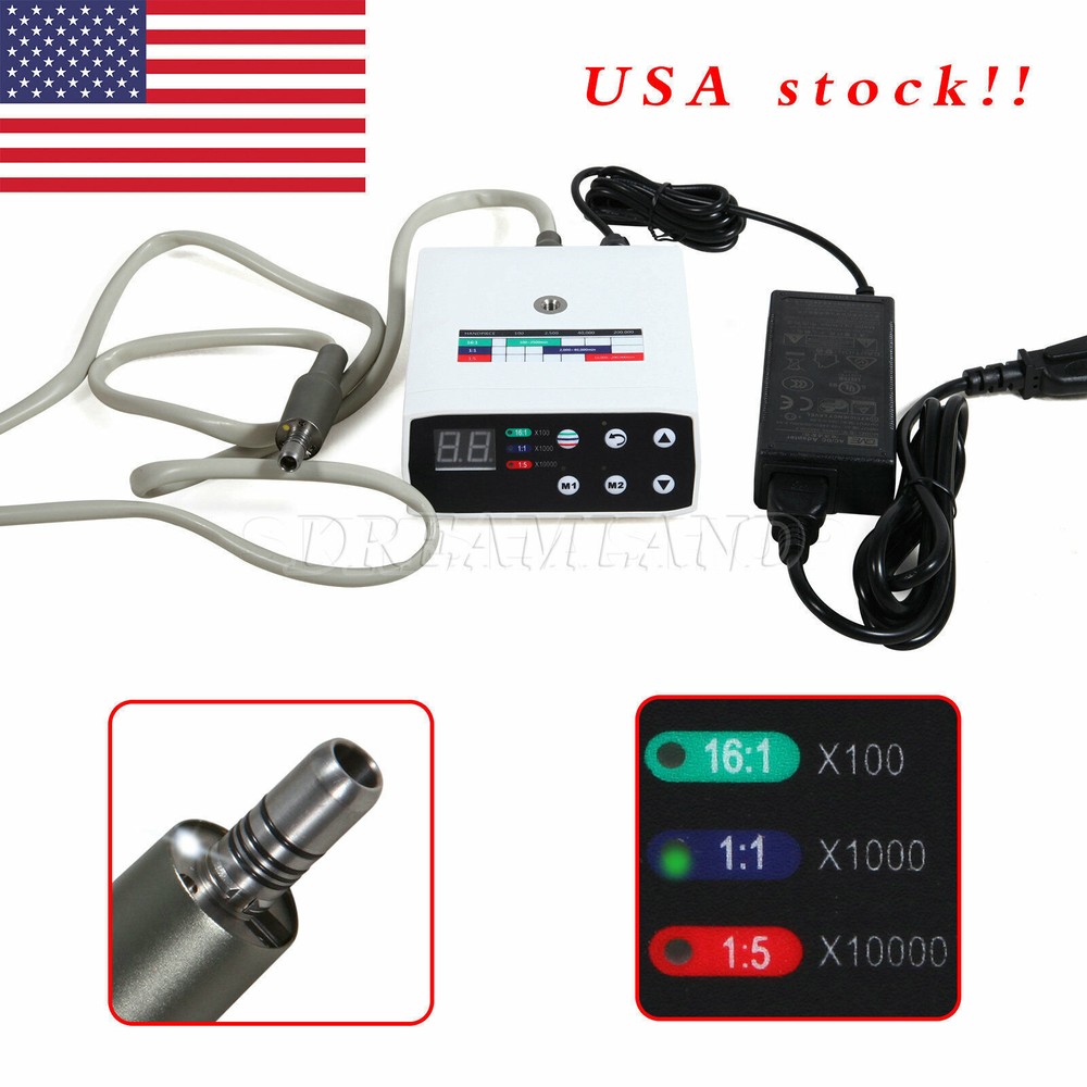 Dent Brushless LED Electric Micro Motor/1:5/1:1/1:4.2 Increasing Contra Angle