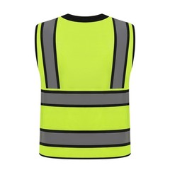 Class 2 High Visibility Reflective Safety Vests Women & Men With 15 Pockets A…