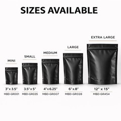 50 Pack 28g Mylar Bags Assorted Designs Smell Proof 1oz Resealable Zip Pouches