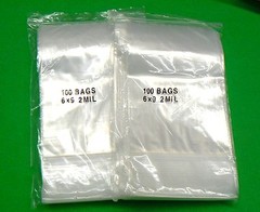 6″ x 9″ Zip Seal Lock Bags Poly Reclosable 2 Mil Clear 200 Zip Slide Lock Bag